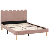 Temple &amp; Webster Ripple Chenille Bed Frame