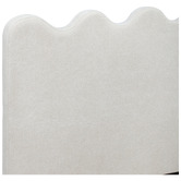 Temple &amp; Webster Ripple Chenille Bed Frame