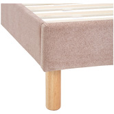Temple &amp; Webster Ripple Chenille Bed Frame