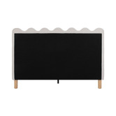 Temple &amp; Webster Ripple Chenille Bed Frame