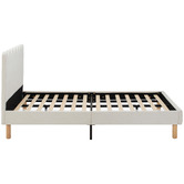 Temple &amp; Webster Ripple Chenille Bed Frame