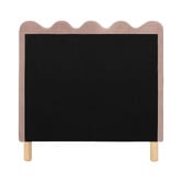 Temple &amp; Webster Ripple Chenille Bed Frame