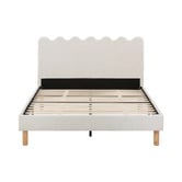 Temple &amp; Webster Ripple Chenille Bed Frame