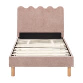 Temple &amp; Webster Ripple Chenille Bed Frame