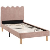 Temple &amp; Webster Ripple Chenille Bed Frame