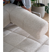 Temple &amp; Webster Nyx 3 Seater Queen Boucle Sofa Bed