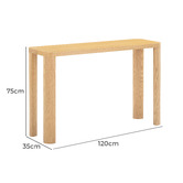 Temple &amp; Webster Ronan Oak Console Table