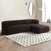 Temple &amp; Webster Gala Boucle 4 Seater Sofa with Chaise