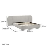 Temple &amp; Webster Halo Upholstered Bed