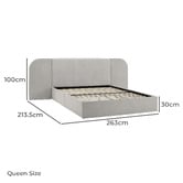 Temple &amp; Webster Halo Upholstered Bed