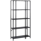 Temple &amp; Webster Miles 5 Tier Iron Bookshelf