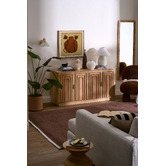 Temple &amp; Webster Meira Mango Wood 4 Door Sideboard Buffet