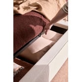 Temple &amp; Webster Hyde Boucle Gas Lift Queen Bed