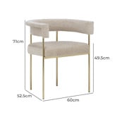 Temple &amp; Webster Tamara Chenille Dining Chairs