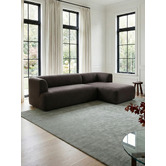 Temple &amp; Webster Gala Boucle 4 Seater Sofa with Chaise