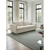 Temple &amp; Webster Henry Premium 3 Seater Queen Chenille Sofa Bed