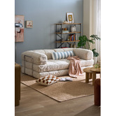 Temple &amp; Webster Nyx 3 Seater Queen Boucle Sofa Bed