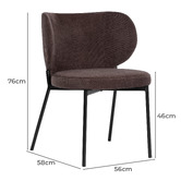 Temple &amp; Webster Petra Upholstered Dining Chairs