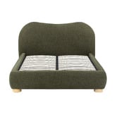 Temple &amp; Webster Paloma Boucle Gas Lift Storage Bed