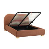 Temple &amp; Webster Paloma Boucle Gas Lift Storage Bed