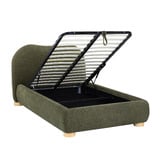 Temple &amp; Webster Paloma Boucle Gas Lift Storage Bed