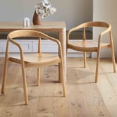 Temple &amp; Webster Bali Rubberwood Dining Chair