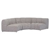 Temple &amp; Webster Arco Curved 4 Seater Modular Sofa