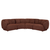 Temple &amp; Webster Crescent 5 Seater Modular Sofa