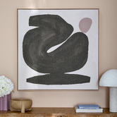 Temple &amp; Webster Olive Block Framed Canvas Wall Art