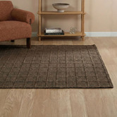 Temple &amp; Webster Gabi Grid Hand-Woven Jute Rug