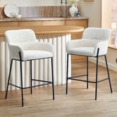 Temple &amp; Webster 65cm Andra Upholstered Bar Stools