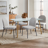 Temple &amp; Webster Herve Arch Upholstered Dining Chairs