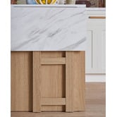 Temple &amp; Webster Ambrose Extendable Kitchen Island Bench with Storage