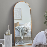 Temple &amp; Webster Metal Arched Full Length Mirror