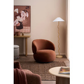 Temple &amp; Webster Tilly Velvet Swivel Armchair