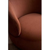 Temple &amp; Webster Tilly Velvet Swivel Armchair
