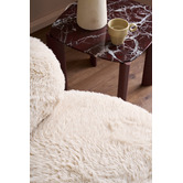 Temple &amp; Webster Dolly Faux Fur Swivel Accent Chair