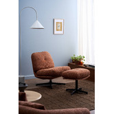 Temple &amp; Webster 2 Piece Jerome Swivel Accent Chair &amp; Ottoman Set