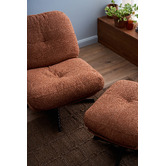 Temple &amp; Webster 2 Piece Jerome Swivel Accent Chair &amp; Ottoman Set