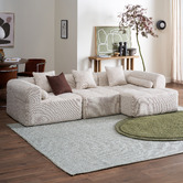 Temple &amp; Webster Bowie 4 Seater Boucle Sofa with Chaise