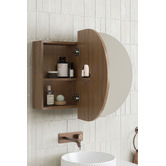 Temple &amp; Webster Mecca 900mm Oval Mirrored Shaving Cabinet