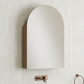 Temple &amp; Webster Mecca 600mm Arch Mirrored Shaving Cabinet