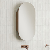 Temple &amp; Webster Mecca 450mm Pill Mirrored Shaving Cabinet
