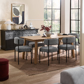Temple &amp; Webster 180cm Natural Oak Wood Dining Table