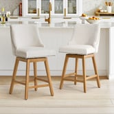 Temple &amp; Webster 65cm Oatlands Swivel Bar Stools