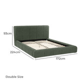 Temple &amp; Webster Coco Upholstered Bed