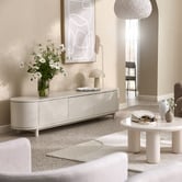 Temple &amp; Webster Premium Cannes Curved Entertainment TV Unit