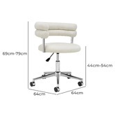 Temple &amp; Webster Astrid Chenille Office Chair