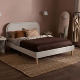 Temple &amp; Webster Elba Upholstered Bed Frame