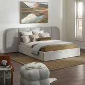 Temple &amp; Webster Halo Upholstered Bed